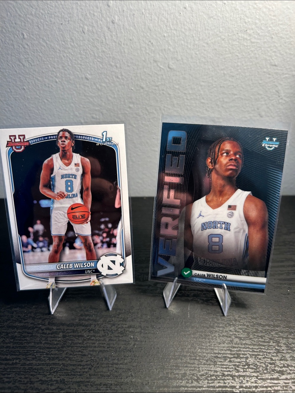 Caleb Wilson North Carolina Topps Bowman Chrome U Verified UNC Basketball Lot